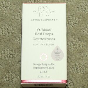 Drunk Elephant O-Bloos Rosi Drops Fortify+Blush 1 fl oz Full Size NIB